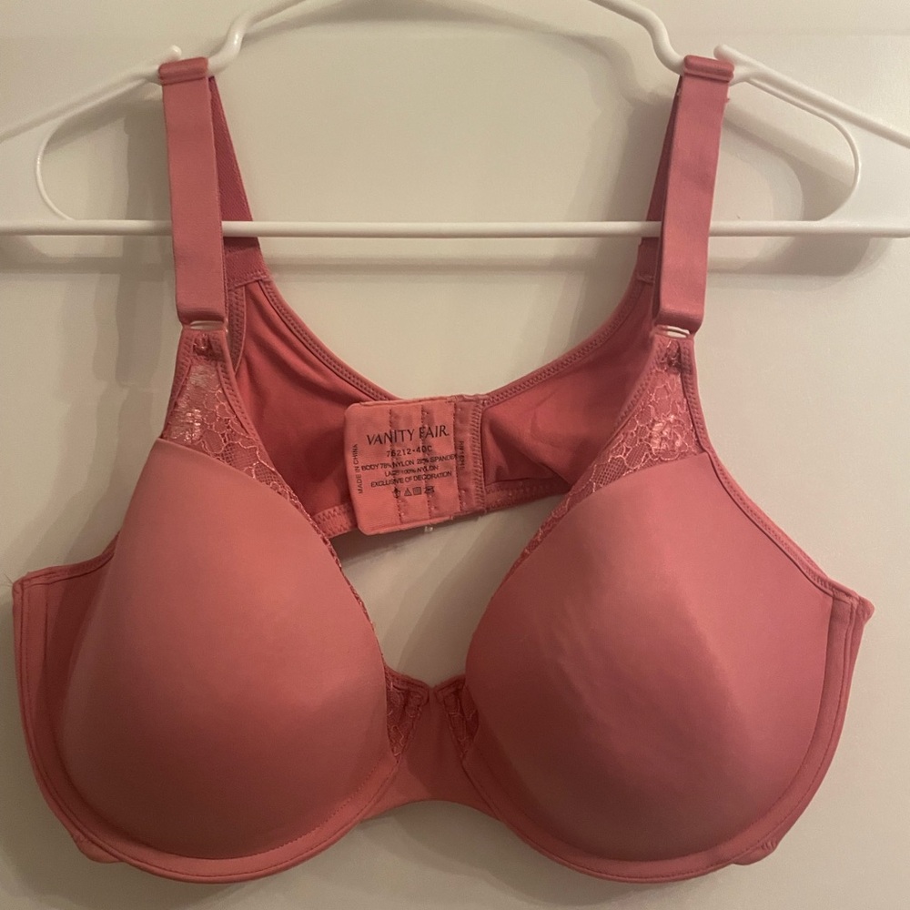 Vanity Fair Rose Pink Underwire T-Shirt Bra